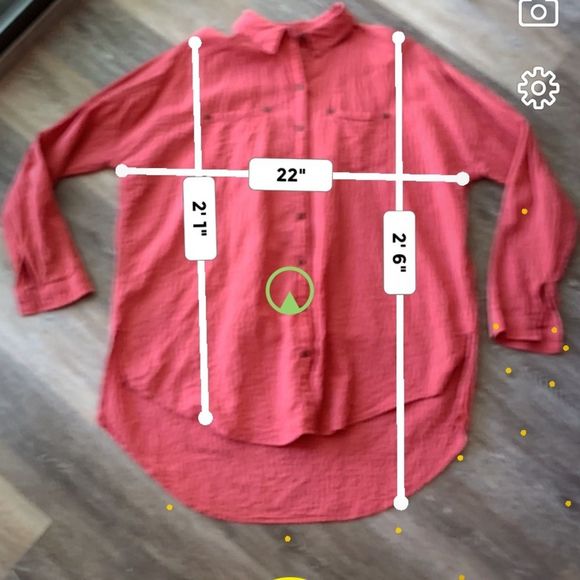 Free people oversized button up - Picture 3 of 5